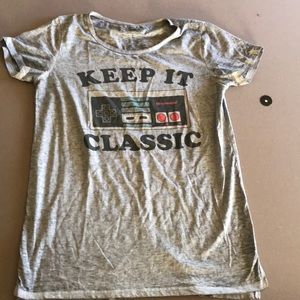 Nintendo T-shirt Gray Keep it classic